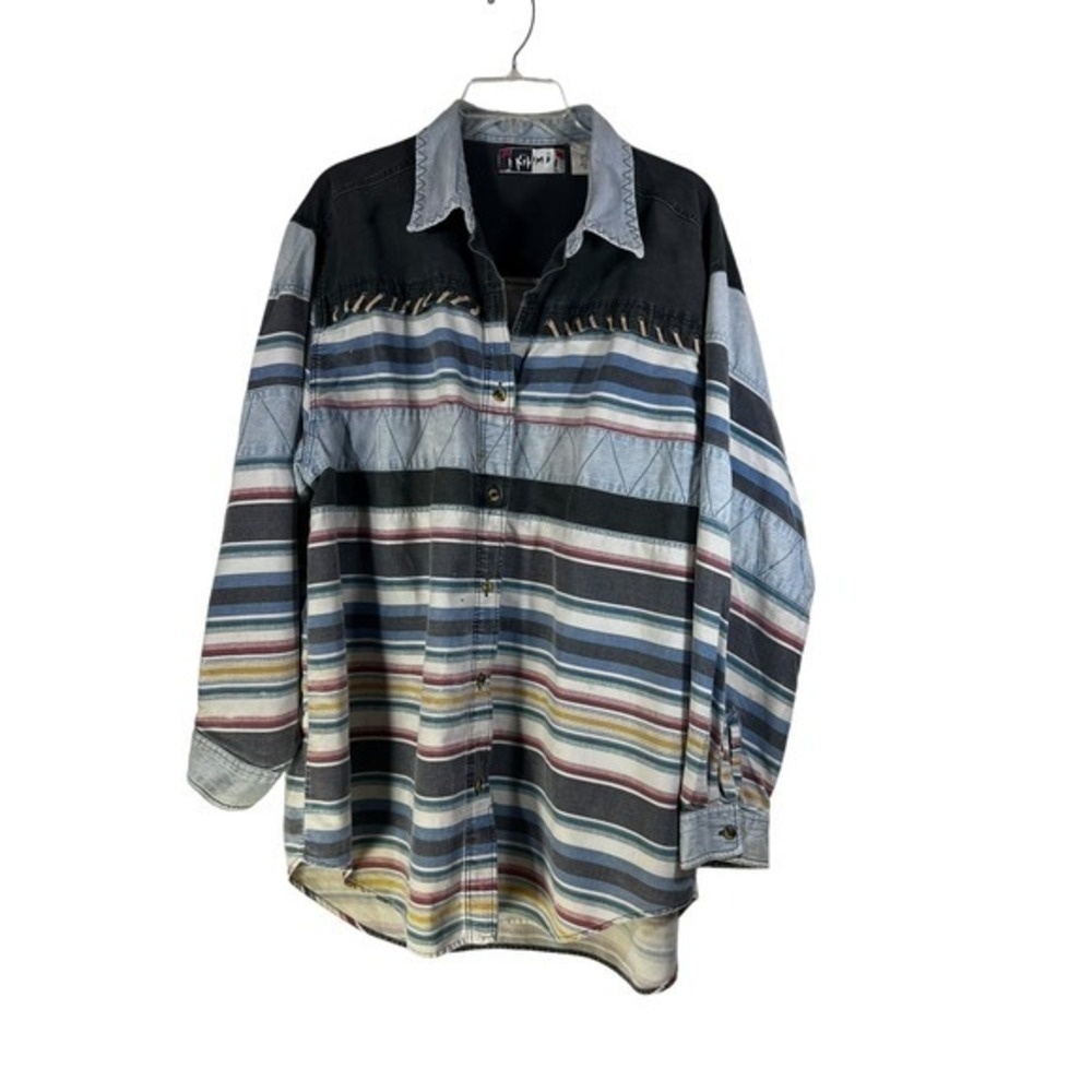 Kikomo‎ Vintage Southwestern Style Women's Shirt Size 22